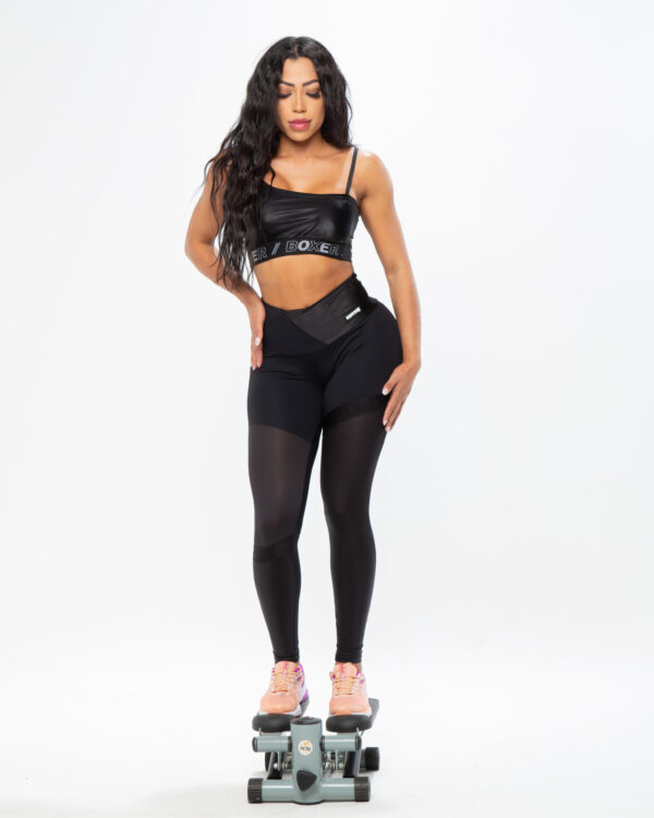 Legging Fitness Feminina - Preta - Image 2